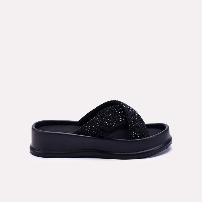 angela women black casual slides