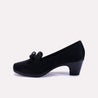 anika black casual court shoes for women