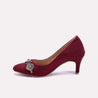 araminta maroon fancy court shoes for mens