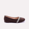 ariella womens brown fancy pumps