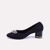 astrid black fancy court shoes for women