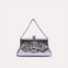 ava silver clutch front