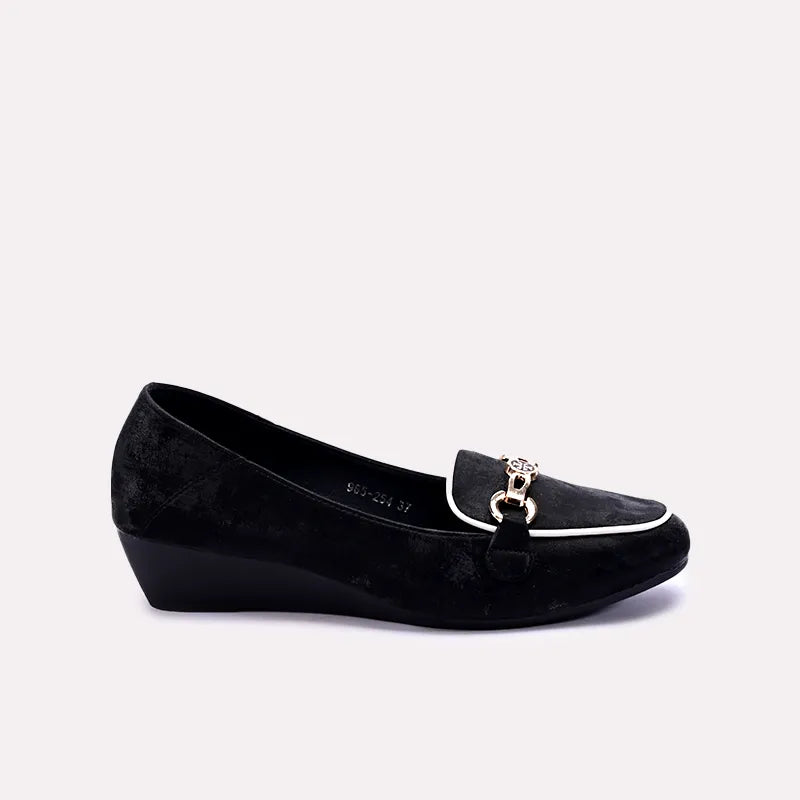 aylin women black casual pumps