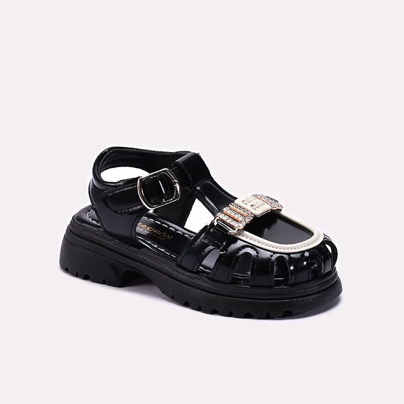 Baby Black Casual Sandal 0721043