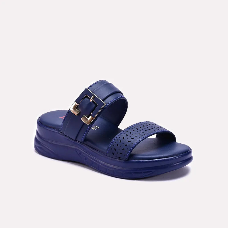 Blue Casual Slippers