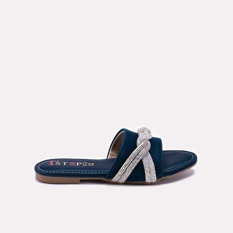 Baby Blue Fancy Slippers