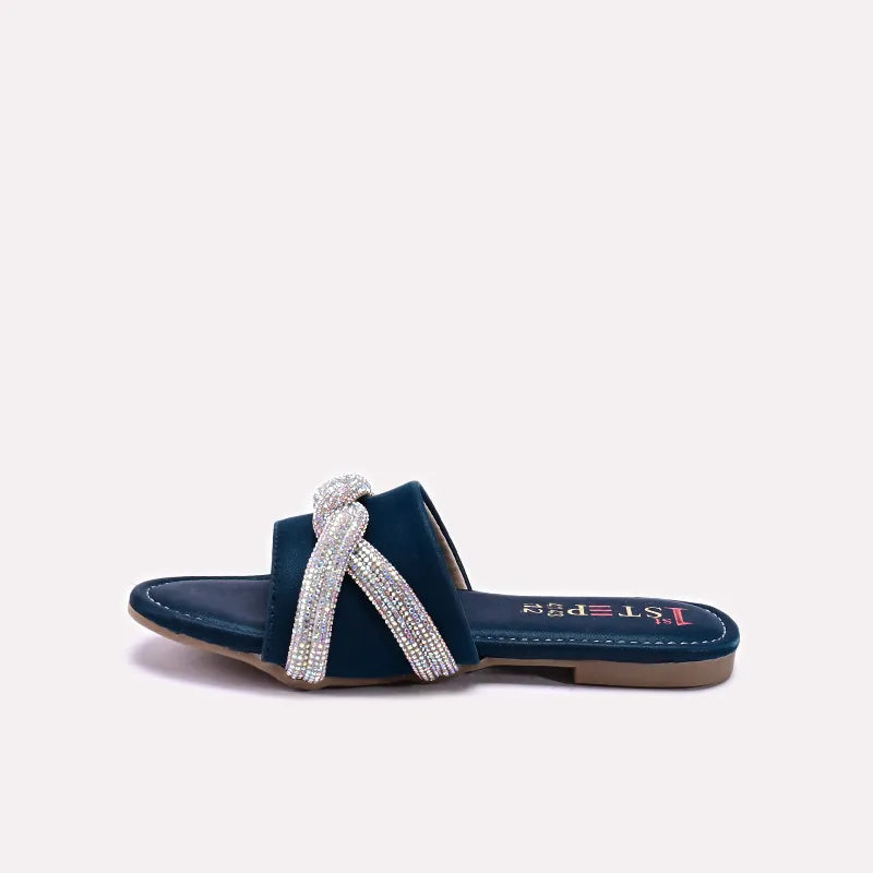 Blue Fancy Slippers for Baby