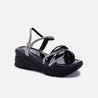 baby girls black chunky sandals