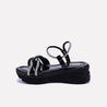 black chunky sandals for girls