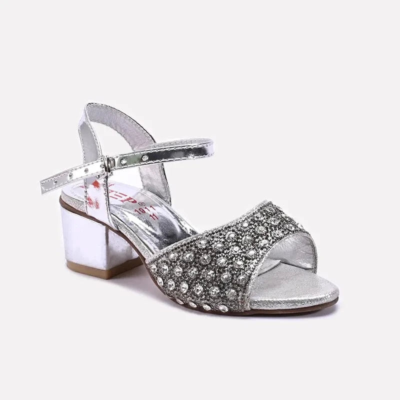 Baby Girls Silver Fancy Sandals