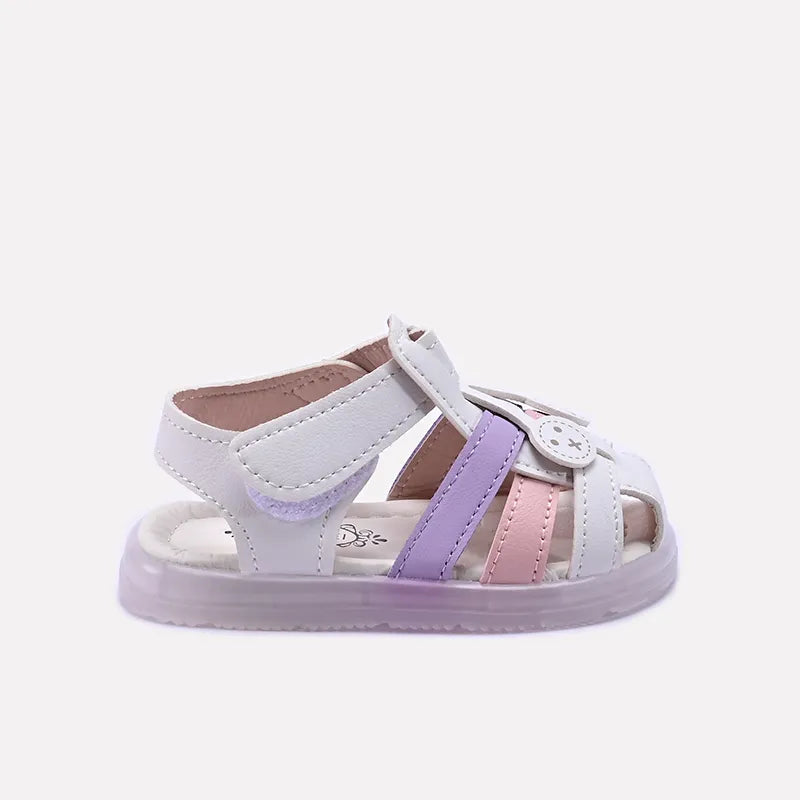 Girls White Cute Sandals