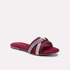 Maroon Fancy Slippers