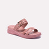 Peach Casual Slippers