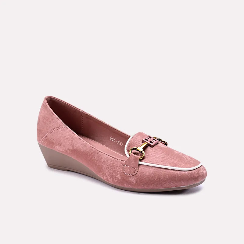 barbara pink casual pumps