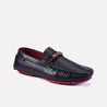 basil black classic textured loafers