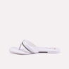 beatrix white flat slippers for women