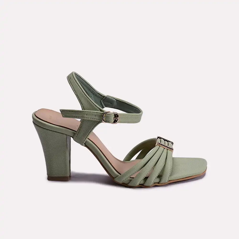 bella green women fancy sandals