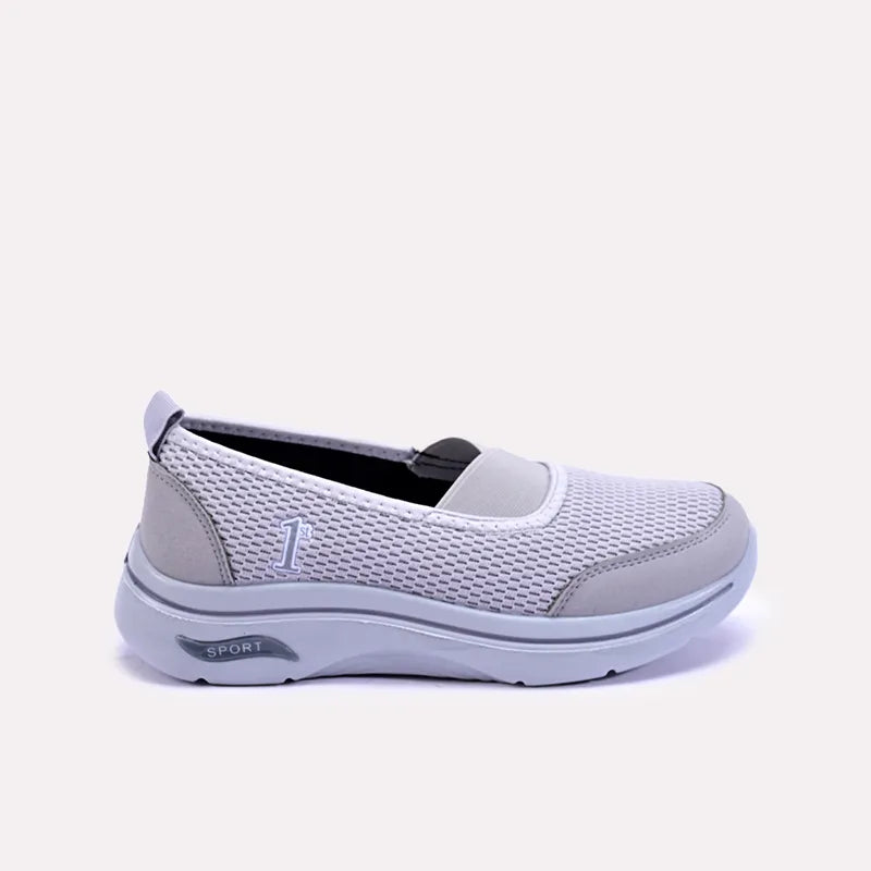 benedicta womens gray slip on sneakers