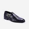 bennet black quilted monk dress shoes