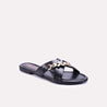 berenice black fancy criss cross slippers