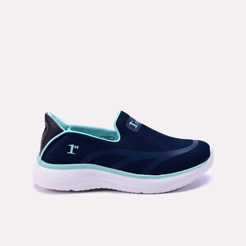 billie women blue slip on sneakers