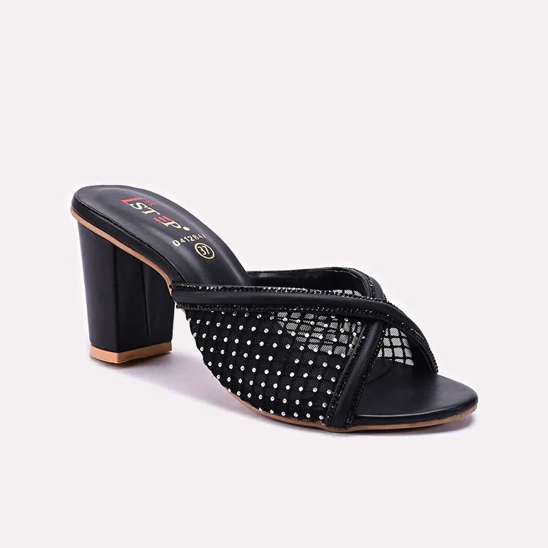 Black Bridal Slippers 0412847