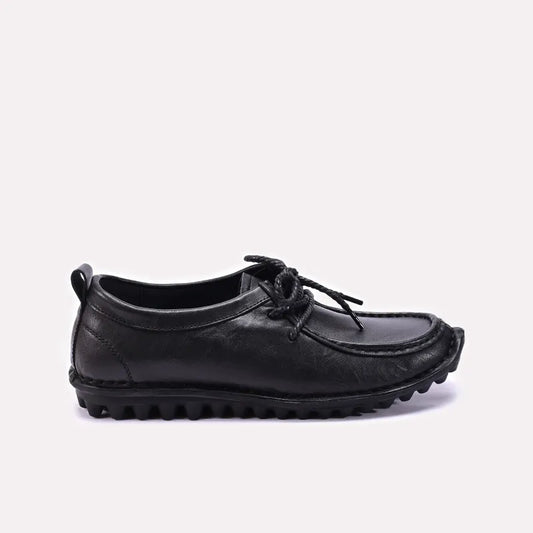 Mens Black Casual Boat Shoes