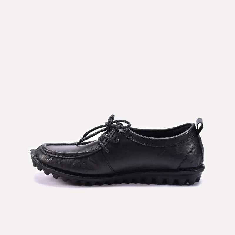 Black Casual Boat Shoes for Men