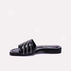 Black Casual Flat Slippers 0413185