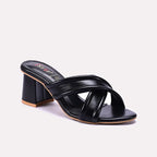 Black Casual Heel Slippers 0413390