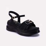 Black Casual Platform Sandals 0421500