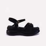 Black Casual Platform Sandals 0421500