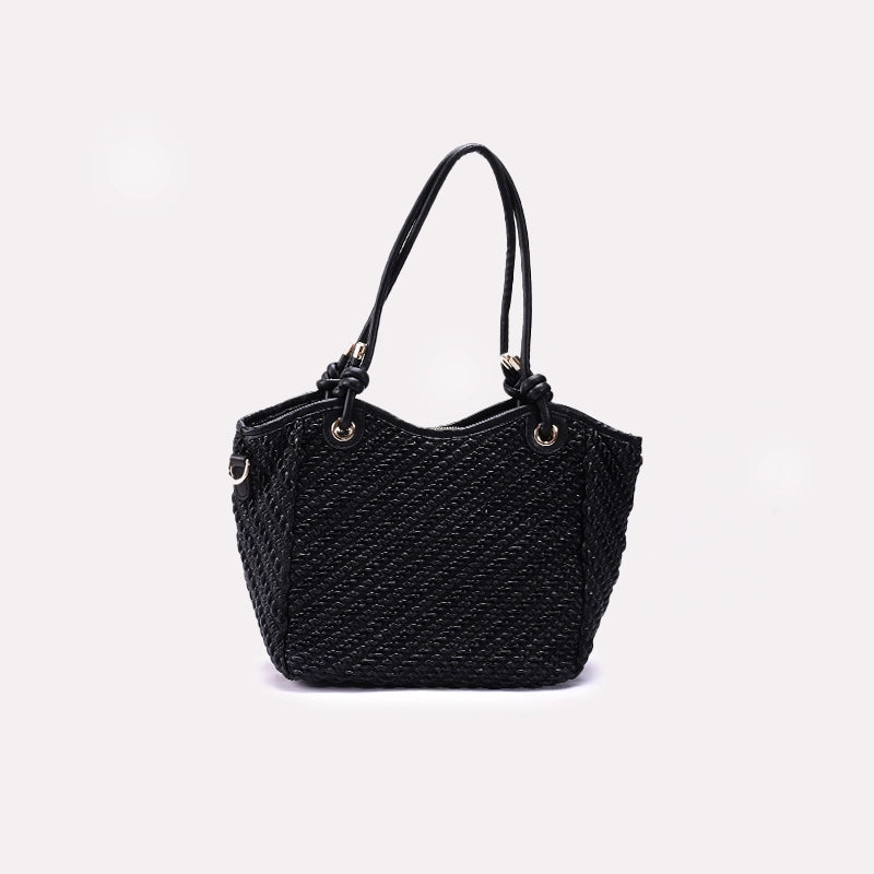 Womens Black Casual Shoulder Bag