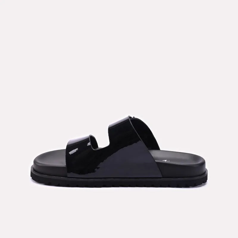 Black Casual Slippers for Men