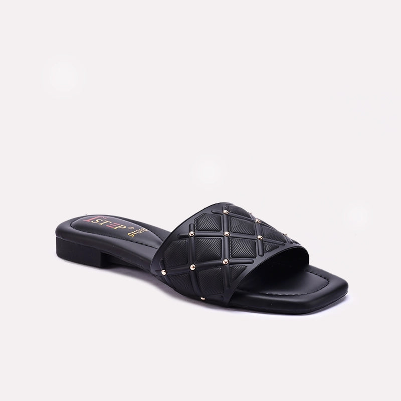 Black Casual Slippers For Women