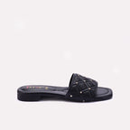 Womens Black Casual Slippers