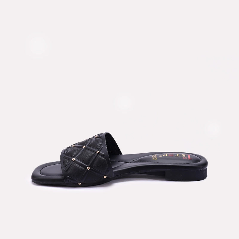 Black Casual Slippers for Women