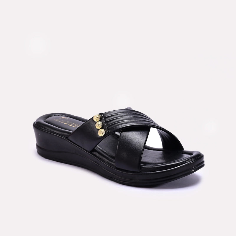 Black Comfy Casual Slippers