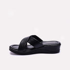 Black Comfy Casual Slippers for Women