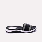 Womens Black Comfy Casual Slippers