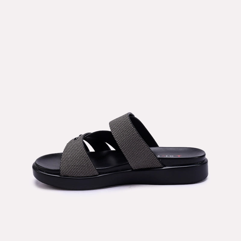 Black Comfy Casual Slippers 0413325