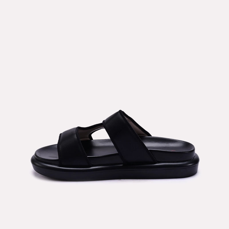 Black Comfy Casual Slippers 0413330