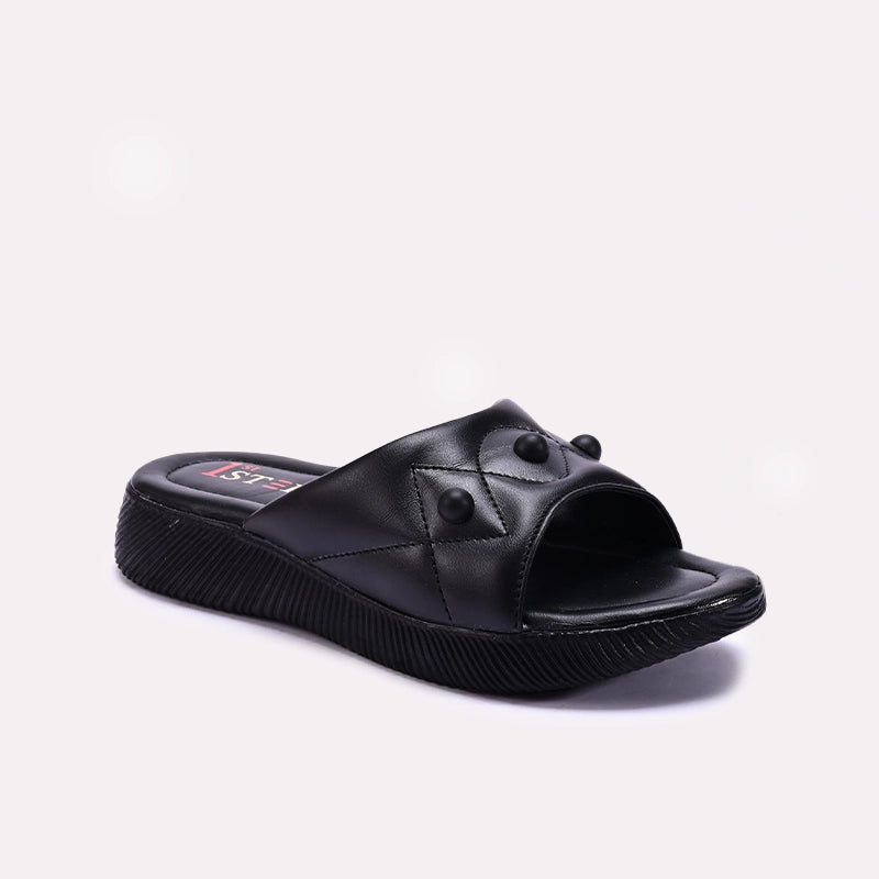 Black Comfy Casual Slippers