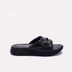 Womens Black Comfy Casual Slippers