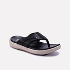 black comfy flip flops for men