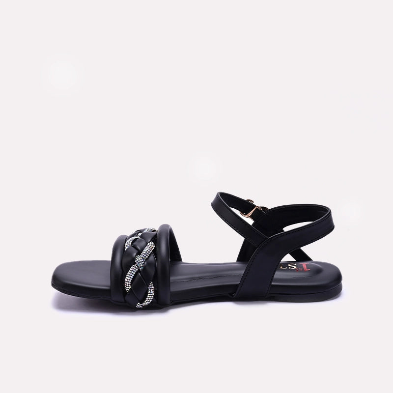 Black Fancy Sandals for Women