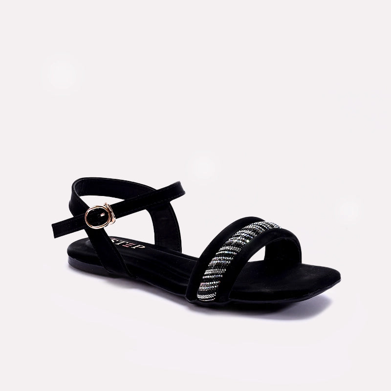Black Fancy Sandals