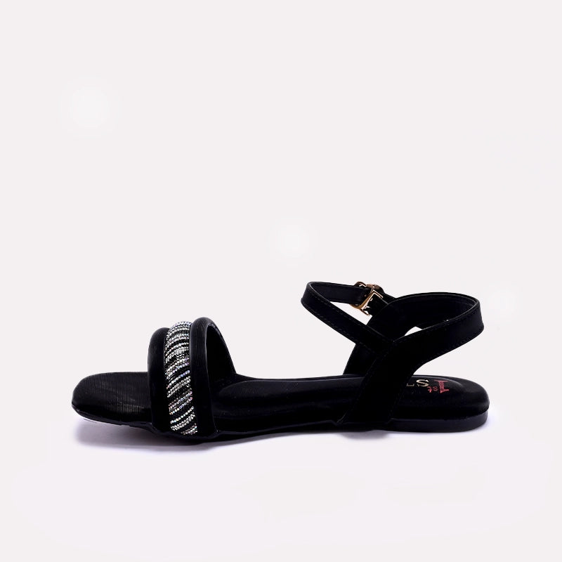 Black Fancy Sandals for Women