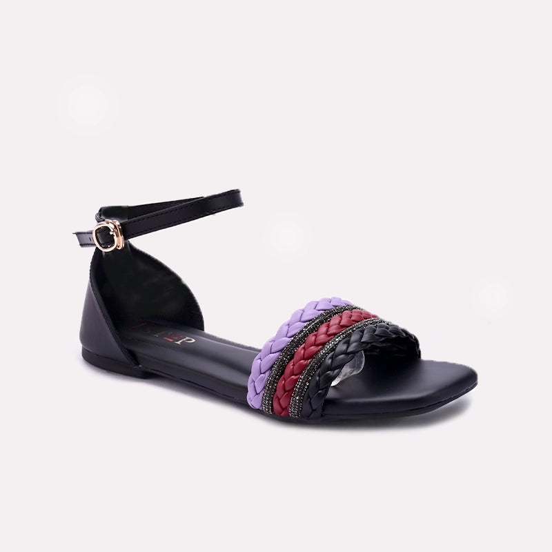 Black Fancy Sandals