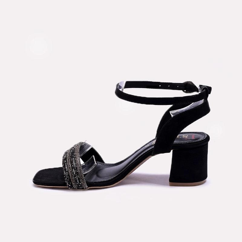 Black Fancy Sandals for Women